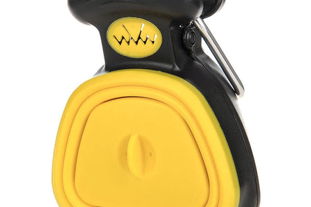 Dog Pet Travel Foldable Pooper Scooper with 1 Roll Decomposable Bags Poop Scoop Clean Pick up Excreta Cleaner